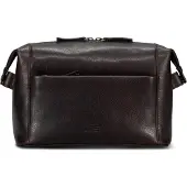 Jost London Toilettas Leder 25 cm bruin