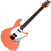 Sterling By Music Man Fluff Artist Series StingRay Rula Thumb Red elektrische gitaar