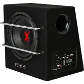 Excalibur X801BA - Subwoofer Auto met Versterker - 8 Inch Auto Subwoofer - Actieve Subwoofer Kist - 1100 Watt