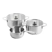 KitchenAid rvs Pannenset 3-delig