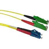 ACT 3 meter LSZH Singlemode 9/125 OS2 glasvezel patchkabel duplex met E2000/APC en LC/UPC connectoren