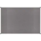 MAUL standard prikbord, textiel, 600 x 900 mm, grijs
