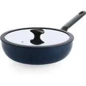 BK Wokpan Enjoy Met Keramische Antikleeflaag Met Deksel 28 cm