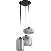 LINDBY Hanglampe , Marla, dimbare, Zwart, Woonkamer, Glas, Modern
