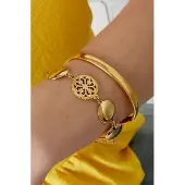 Yehwang Vintage vibe armband - Goud