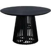 Lewis & Loft Eettafel Levi – Rond – FSC-gecertificeerd mangohout – Ø120 cm – Zwart