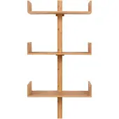 QUVIO Wandplank bamboe- Naturel - 50x102 cm - 3 planken