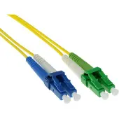 ACT RL2802 Glasvezel Patchkabel Duplex LSZH - LC/APC8 LC/UPC 9/125µm OS2 - 2 meter