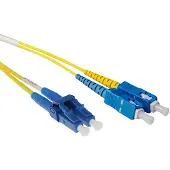 ACT RL1803 Glasvezel Patchkabel Duplex Short Boot LSZH Singlemode - LC/SC 9/125µm OS2 - 3 meter