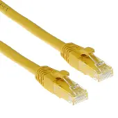 ACT IS8810, 10 meter, Cat6, U/UTP (Twisted Pair), RJ-45 connector, RJ-45 connector, geel