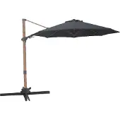 Axi Solis Zweefparasol Ø 300cm Houtlook/grijs