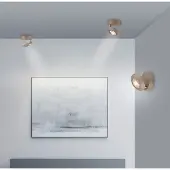 Pure Plafondlamp , Oculis, dimbare, Brons / Oudmessing, Woonkamer, Metaal, Modern