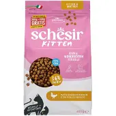 Schesir 8x Monoproteïne Promo Kattenvoer Kitten Droog Kip 400 gr