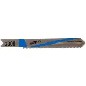 Wolfcraft 2308000 2 Lames de Scies Sauteuse Hss Queue en U Longueur Dentée 52 Mm Dents Ondulées Et Fraisées Pas de Dents 12 Mm