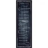 vidaXL Keuken Tapijt Zwart 180 x 60 cm Fluweel