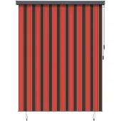 vidaXL Rolgordijn Oranje en Bruin 200 x 250 cm Stof en Aluminium