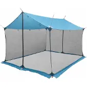 vidaXL Campingzeil met netwanden Blauw 340 x 260 x 220 cm