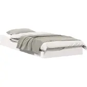 vidaXL Bedframe Wit 90 x 210 cm Massief grenenhout
