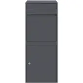 vidaXL Pakket Inwerpkoker met opslag Antraciet 47,5 x 38 x 59 cm Staal