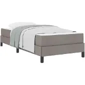 vidaXL Boxspring bed Taupe 100 x 200 cm Stof
