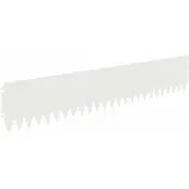 vidaXL Graskantafboording, 10 stuks, 103 x 20 cm, staal, wit