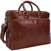 Leonhard heyden Cambridge aktetas leer 40 cm bruin
