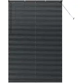 vidaXL Venetiaanse jaloezie Zwart 220 x 140 cm 25 mm Aluminium