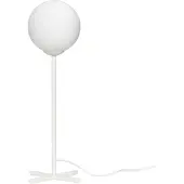 Hubsch Tafellamp wit metaal met wit glas