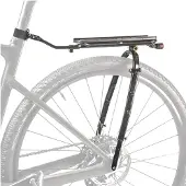 Topeak bagagedrager met schroefdraad, geschikt voor thru-axels met een afstand van 1,0 mm, compatibel met DT Syntace, kleur zilver, één maat