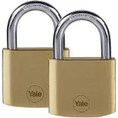 Yale - Messing Hangslot - 35 mm - Standard Protection - 2 Stuks