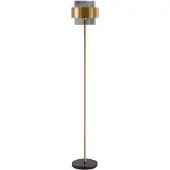 Lyora Vloerlamp Sianna zwart met goud