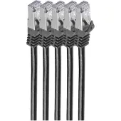 Shiverpeaks RJ45 Patchkabel m. CAT 7 Rohkabel PIMF schwarz 1m