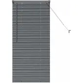 vidaXL Venetiaanse jaloezie Donkergrijs 130 x 65 cm 25 mm Aluminium