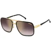 Carrera Aviator Heren Zwart Goud Spiegel op Bourgondisch Gradiënt 1071/S