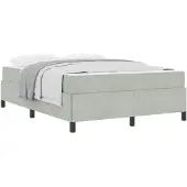vidaXL Bedframe Lichtgrijs 140 x 190 cm Stof