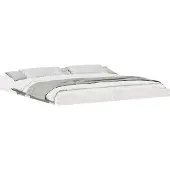 vidaXL Bedframe Wit 200 x 220 cm Massief grenenhout