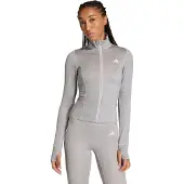 Adidas Workout Essentials Heather Jack met Lange Ritssluiting