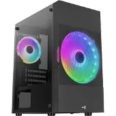 Aerocool Atomic Lite Mini Tower Zwart Behuizing
