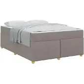 vidaXL Bedframe Taupe 160 x 200 cm Stof