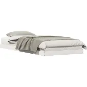 vidaXL Vloerbedframe Wit 80 x 220 cm Massief grenenhout