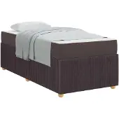 vidaXL Bedframe Donkerbruin 80 x 200 cm Stof