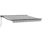 vidaXL Zonnescherm Frame Antraciet en Wit 300 x 250 cm