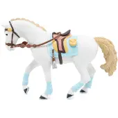 Papo Pferd der Reiterin fashion blau
