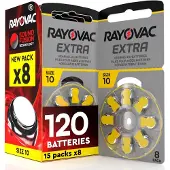 Rayovac Extra Hoorbatterijen 10 Geel 120-pack