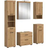 Furnilux Moderne 5-delige badcombinatie in complete set met spiegelkast en