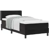 vidaXL Boxspring bed met hoofdeinde Zwart 190 x 90 cm Fluweel