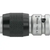 Wera 784 A 1/4" Adapter met snelwisselfunctie, 1/4 duim x 30 mm - 1 stuk(s) - 05042750001