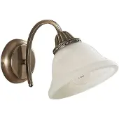 LINDBY Wandlamp MIALINA, dimbaar, brons / oud-messing, Woon-/ Eetkamer, wandlamp