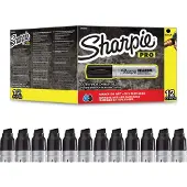 Sharpie Pro Magnum permanente marker | beitelpunt | zwart | 12 stuks