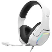 Krom Kopa 7.1, Kabel, 20 - 20000 Hz, Gaming, 330 g, Hoofdtelefoon met microfoon, Zwart, Wit